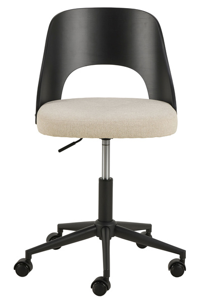Actona Krzesło Biurowe Lucy Beżowy Czarny mat