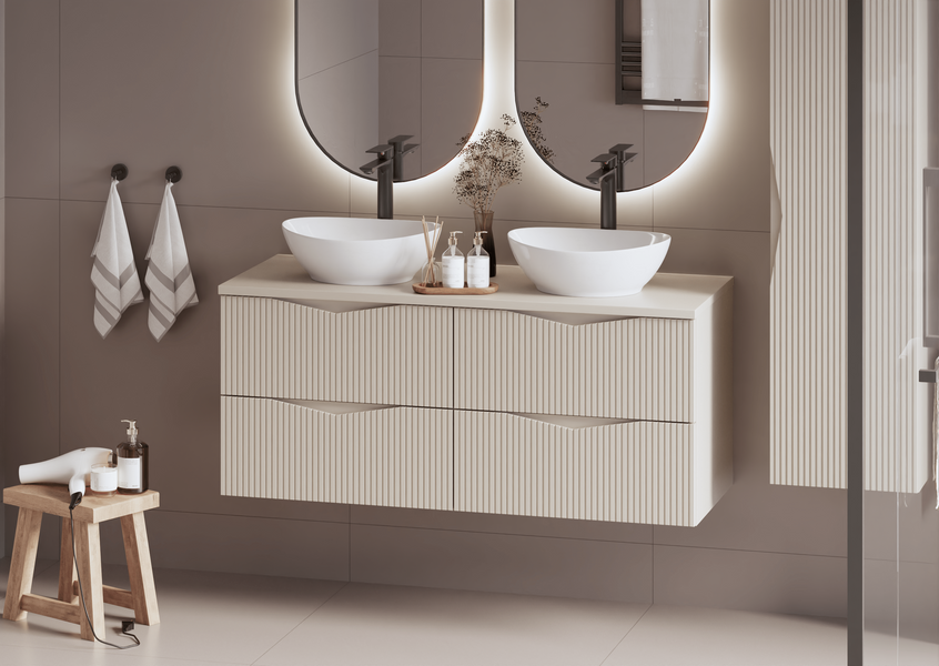 Blat Łazienkowy 120 cm Piasek Pustyni