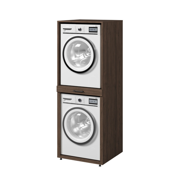 Aza - Zabudowa na Pralkę i Suszarkę 1P Orzech Villa