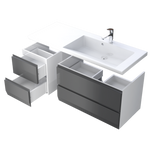 Oristo Szafka pod umywalkę 40 cm BRYLANT grafitowa