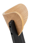 Actona Krzesło Roxby Dąb Kauczuk Czarne