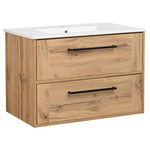 Astor Zestaw Vivien 80 cm Szafka z Umywalką Dąb Wotan