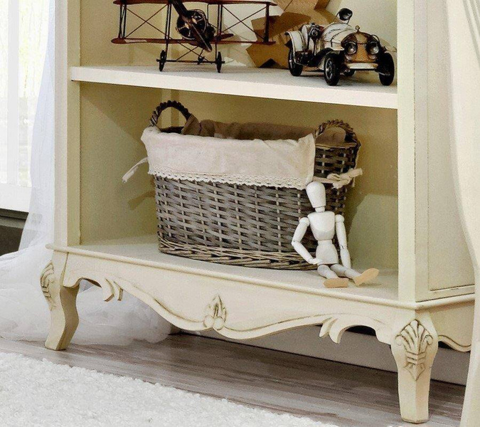 Rimini 02 Regał 2S prowansalski kremowy półki drewno/mdf