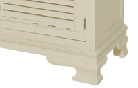 Pesaro 036 Komoda rtv 3D prowansalska kremowa beżowy przecierany blat drewno/mdf