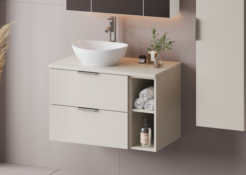 PILE-02 Szafka Pod Umywalkę 2S 60 cm Cashmere