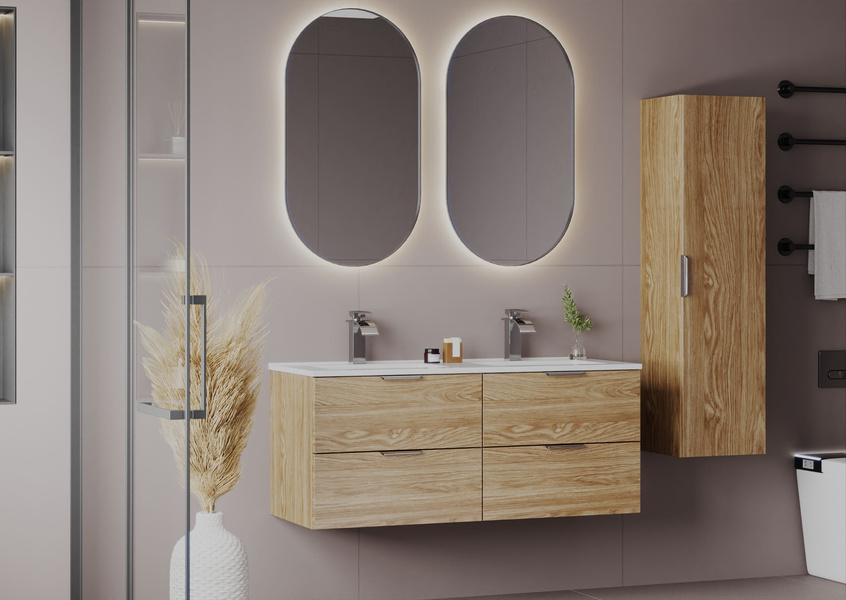 PILE-03 - Słupek Wysoki 1-drzwiowy Dąb Olejowany