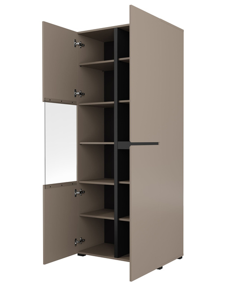 Cross - Witryna 3-drzwiowa Congo Czarny Mat