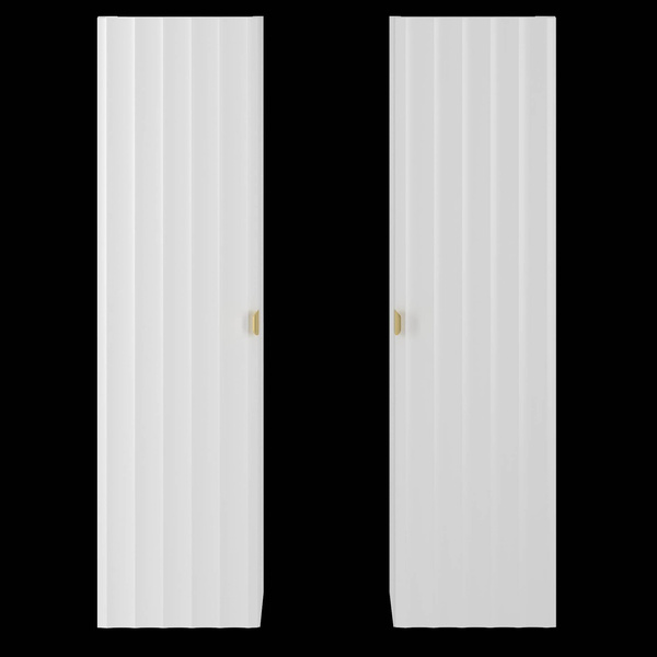ARCOS-08 - Słupek Wysoki 1-drzwiowy 130cm Biały Mat
