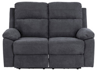 Mora Sofa 2-Osobowa Ciemnoszara Elektryczna Funkcja Odchylania