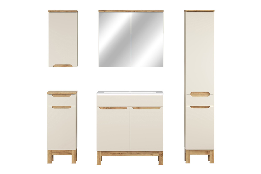 Zestaw Mebli Łazienkowych 80 cm z Umywalką Meblową Bali Cashmere