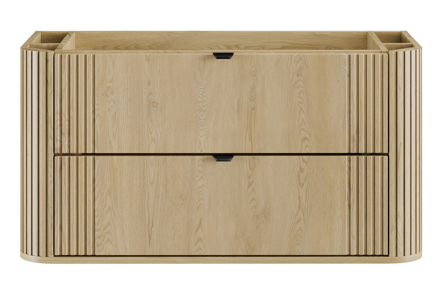 Zestaw Szafka z Umywalką 2S 100 cm z Blatem i Słupek Wysoki Ovalia Cremona