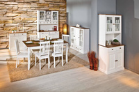 Kredens WESTERLAND 5 drewniany biały