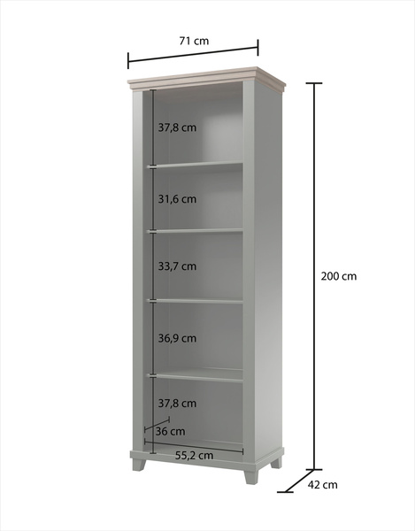 Evora Office - Regał Zielony Dąb Lefkas