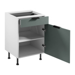 Szafka Kuchenna Dolna 1D1S z Wkładem Na Sztućce Sorento D60S1 P/L AX Biały Green