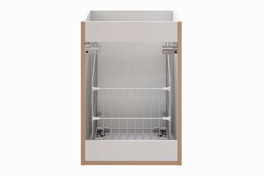 Adel White Szafka pod Blat 40 cm 1 Drzwi z Koszem na Pranie