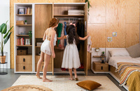 SIMI MS-01 - Szafa 3D2S Biała/Hikora Naturalna