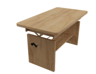 JANEK - Ławostół Ława Rozkładana Stolik Kawowy Kraft Złoty