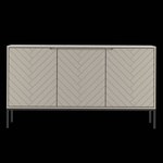 ASPEN-03 - Komoda 3-drzwiowa Kaszmir Czarny Stelaż