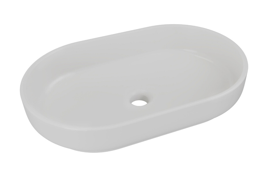 Umywalka Nablatowa Ceramiczna RIVER 2 GREY MATT UN 55 (E-6594) Jasny Beton Mat