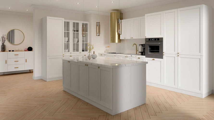 Szafka Kuchenna Dolna Otwarta D20W Linea White Biały Mat