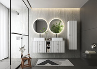 ELEGANTE-08 - Słupek Wysoki 1-drzwiowy Biały Mat