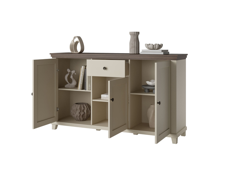 Evora WM - Komoda 3D1S Beż Jasny Dąb Dunin