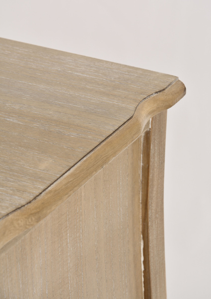 Merano 01DB Komoda 2D/2S rustykalna bielona przecierana drewno/mdf