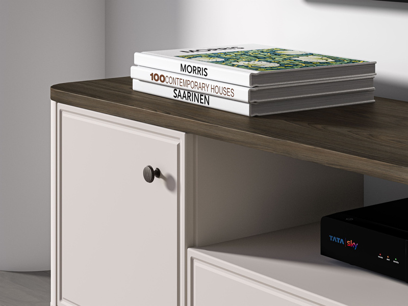 Komoda RTV 2D1S VILAVIO 05 Dąb Windmill Dark Cashmere