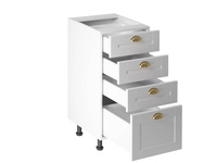 Szafka Kuchenna Dolna 4 Szuflady D40S4 Linea White Biały Mat