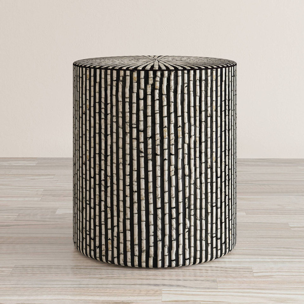 AV1730-28B Stolik okrągły Avola Black Multi