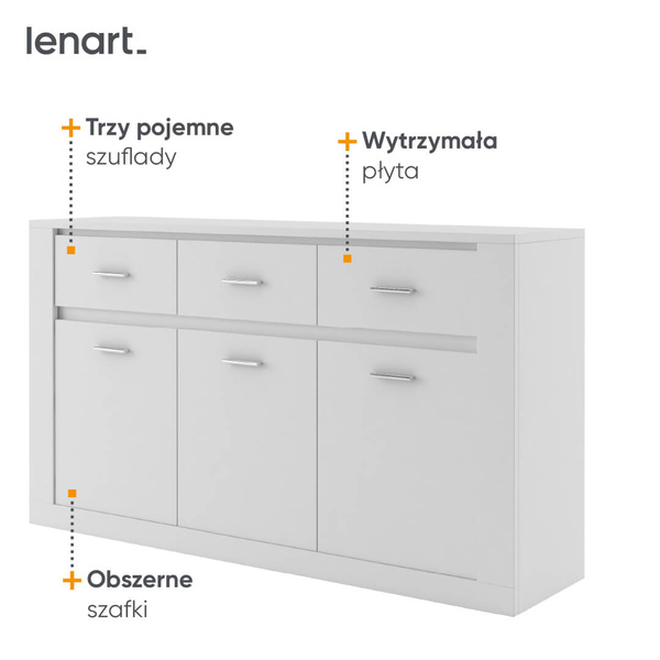 ARTI AR-09 - Komoda 3D3S Biała