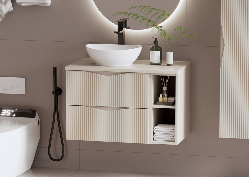 Blat Łazienkowy 80 cm Piasek Pustyni