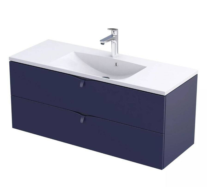 Oristo Szafka pod Umywalkę SIENA 120 cm Niebieski mat 