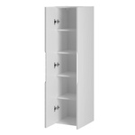 ASPEN-10 - Słupek Wysoki 2-drzwiowy 130cm Biały Mat