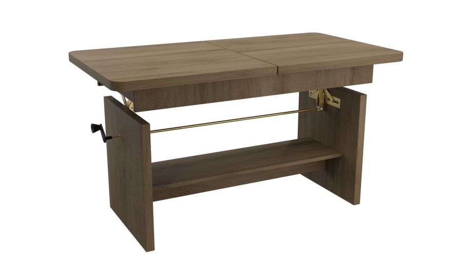 JANEK - Ławostół Ława Rozkładana Stolik Kawowy Dąb Lefkas