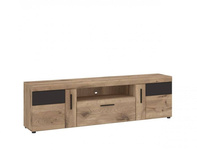 Grano GRNF02 – Komoda RTV 2D1S Dąb Viking/Szary Kosmos