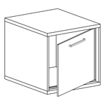 MEDIOLAN-16 - Szafka Nocna 1D Hikora