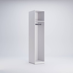 Family FM-11-WB - Szafa 1-drzwiowa Biały Mat Biały Połysk