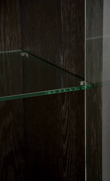 Seville 26-2 Witryna czarna drewno 2D