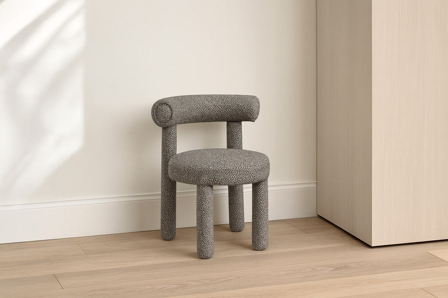 Leith LET77GR Krzesło tapicerowane