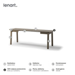 PLOT PT-02 - Stół Rozkładany 104-224 cm Dąb Ciemny