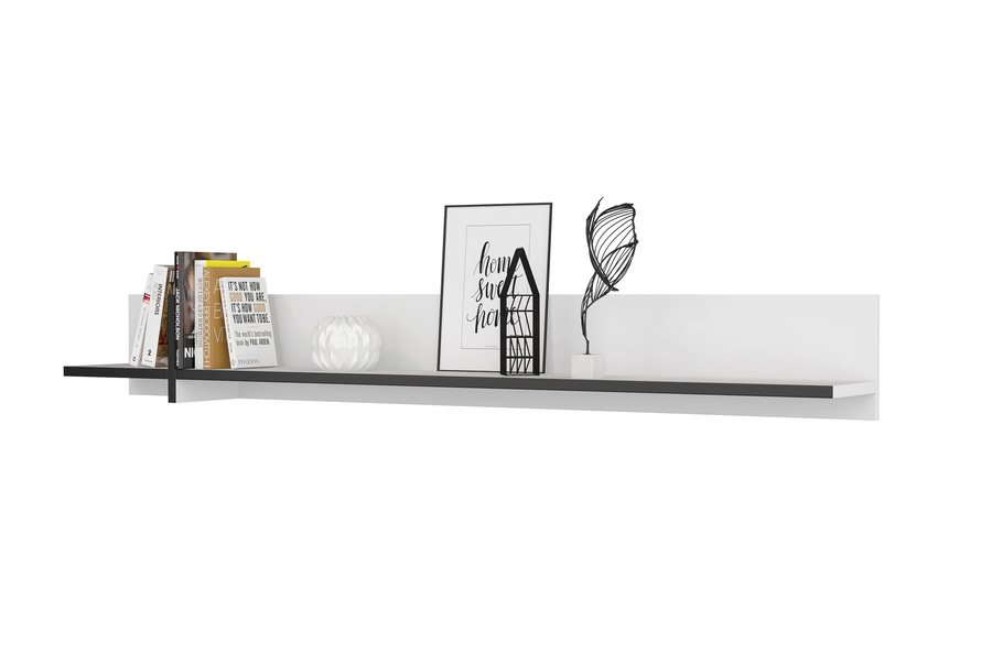 Cross - Półka Wisząca Biały Czarny Mat