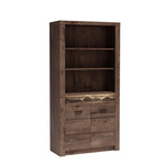 INDIANAPOLIS-5 - Regał 2-drzwiowy Jesion Ciemny