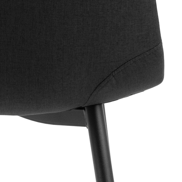 Actona Krzesło Tapicerowane Celia Czarne