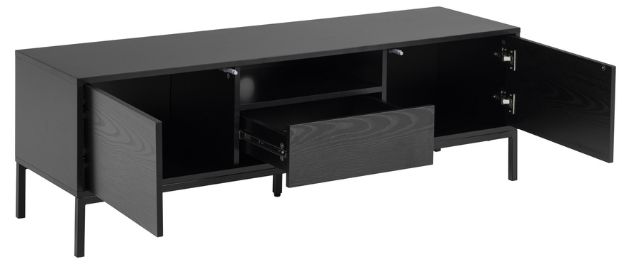 Seaford Komoda Rtv Czarny