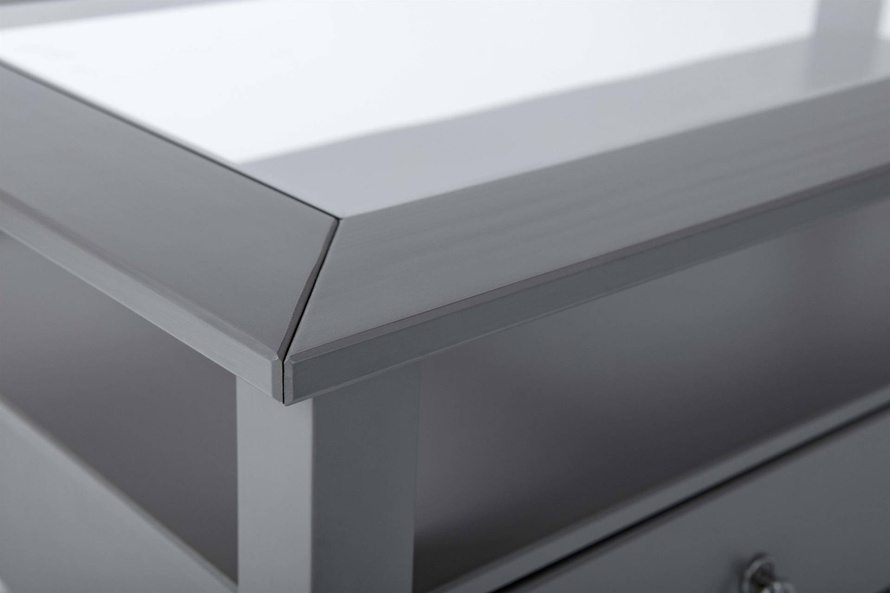 Stolik kawowy PROVENCE 1 drewniany szary