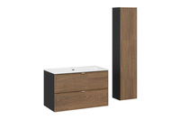 Zestaw Szafka z Umywalką Meblową 80 cm oraz Słupek Wysoki Talia Casella