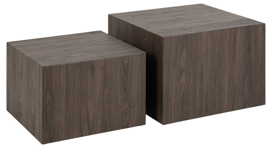 Actona Stolik Kawowy Dice 2 Sztuki Ash Smoked