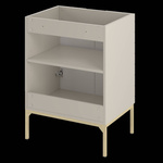 ASPEN-09 - Szafka z Umywalką 2D 60cm Kaszmir Zestaw-3 Złoty Stelaż