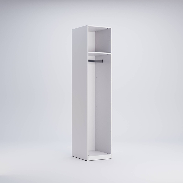 Family FM-11-WB - Szafa 1-drzwiowa Biały Mat Biały Połysk